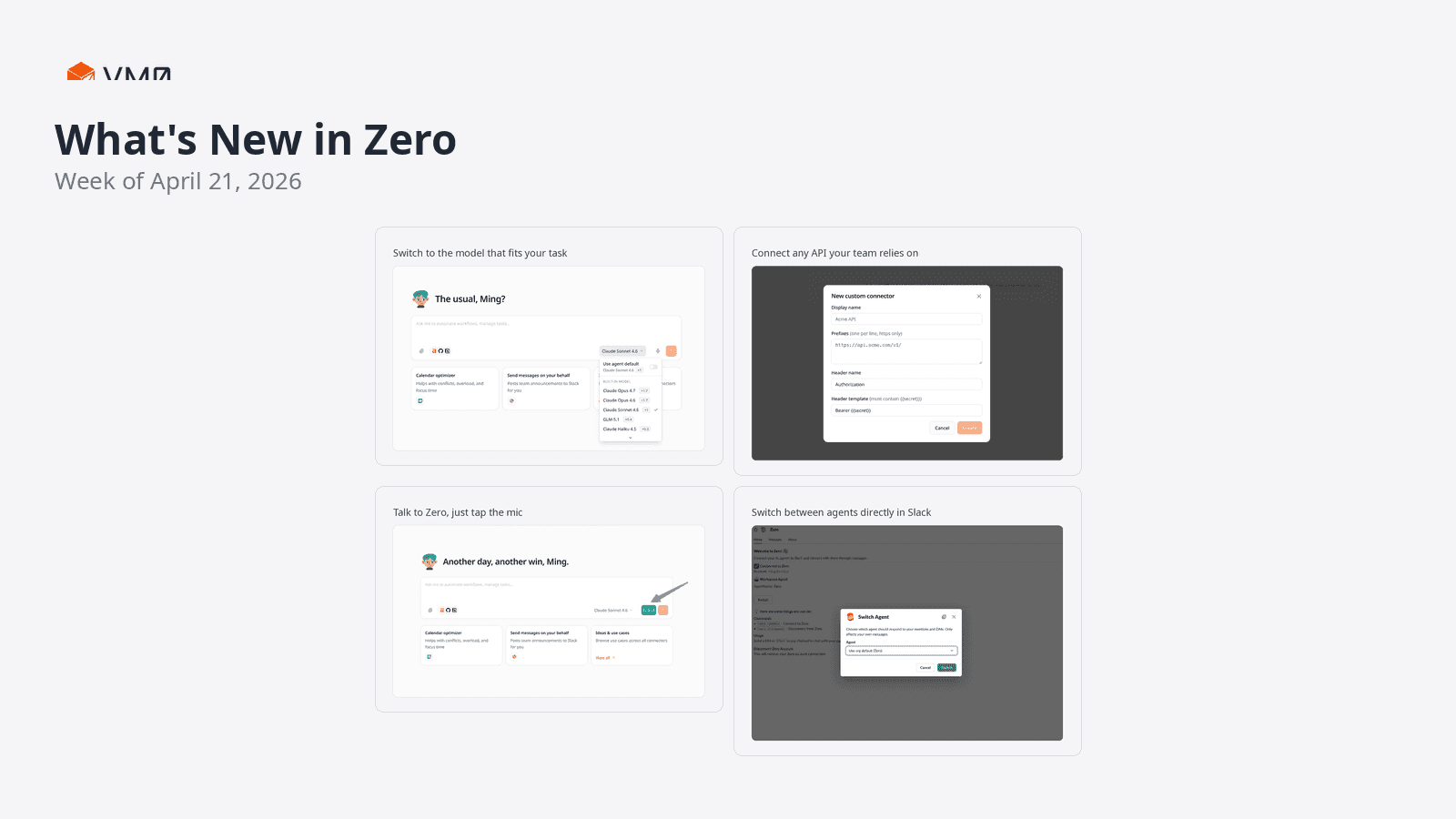 What's new in Zero — Week of April 21